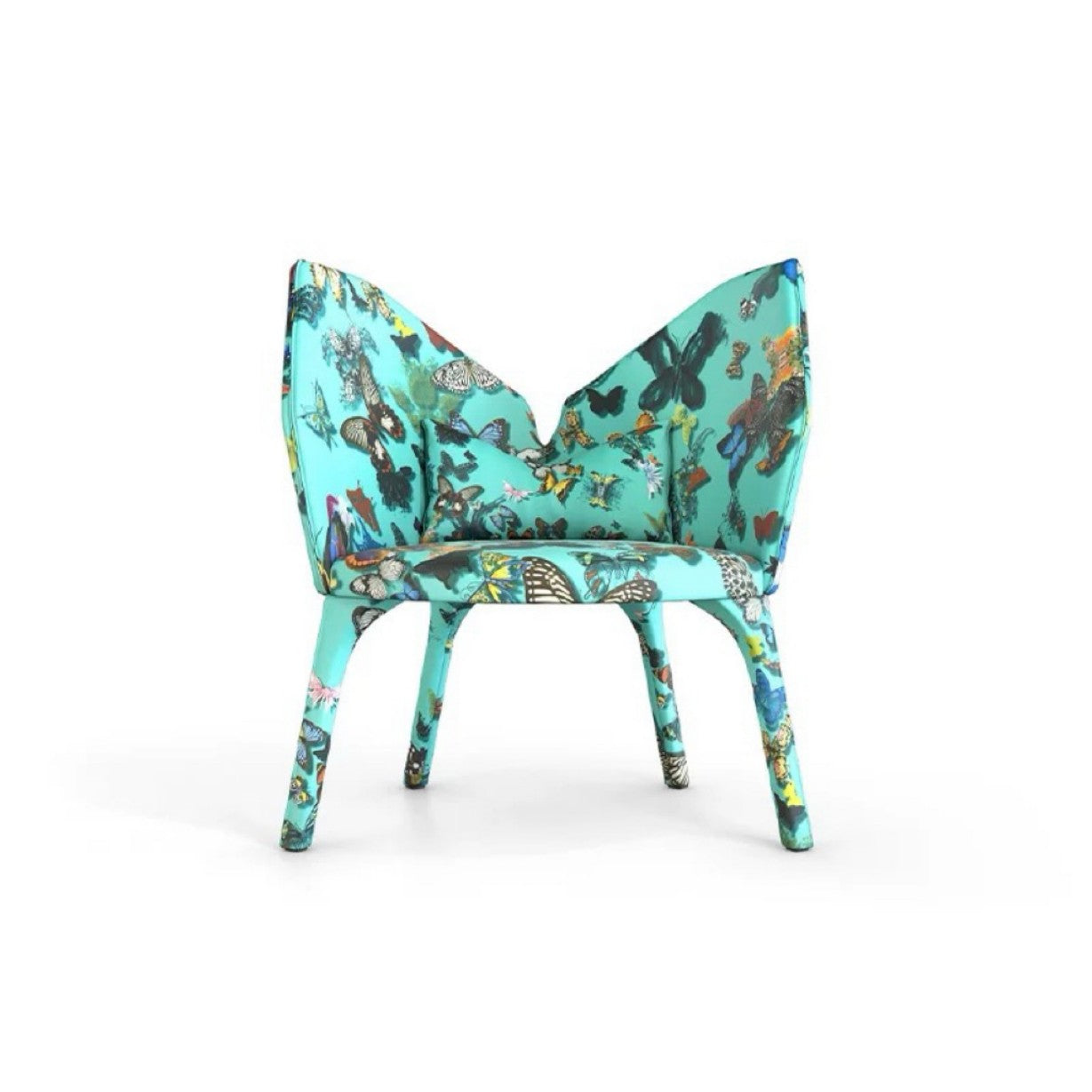Butterfly-Inspired Accent Chair – Colorful Modern Lounge Chair
